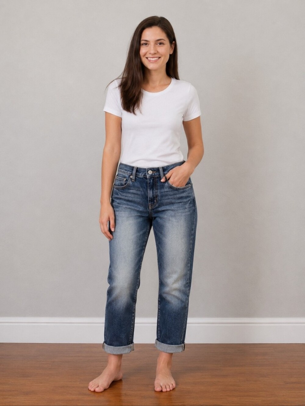 GAP Slim Boyfriend Factory distressed Capri 0